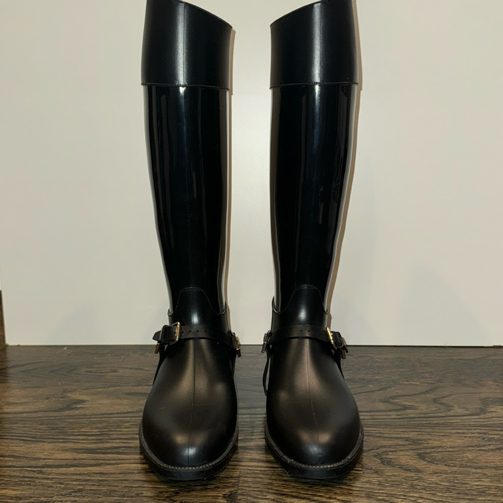 Jimmy Choo Black Cheshire 365 Riding/Rain Boot (39/9us)